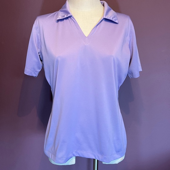 Nike Tops - Nike Golf Polo Shirt - Lilac Purple Short Sleeve